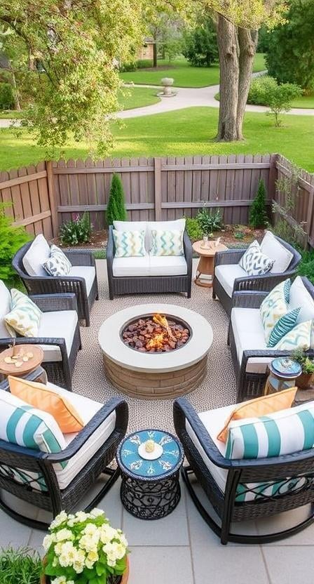Outdoor Loveseat and Chair Combinations