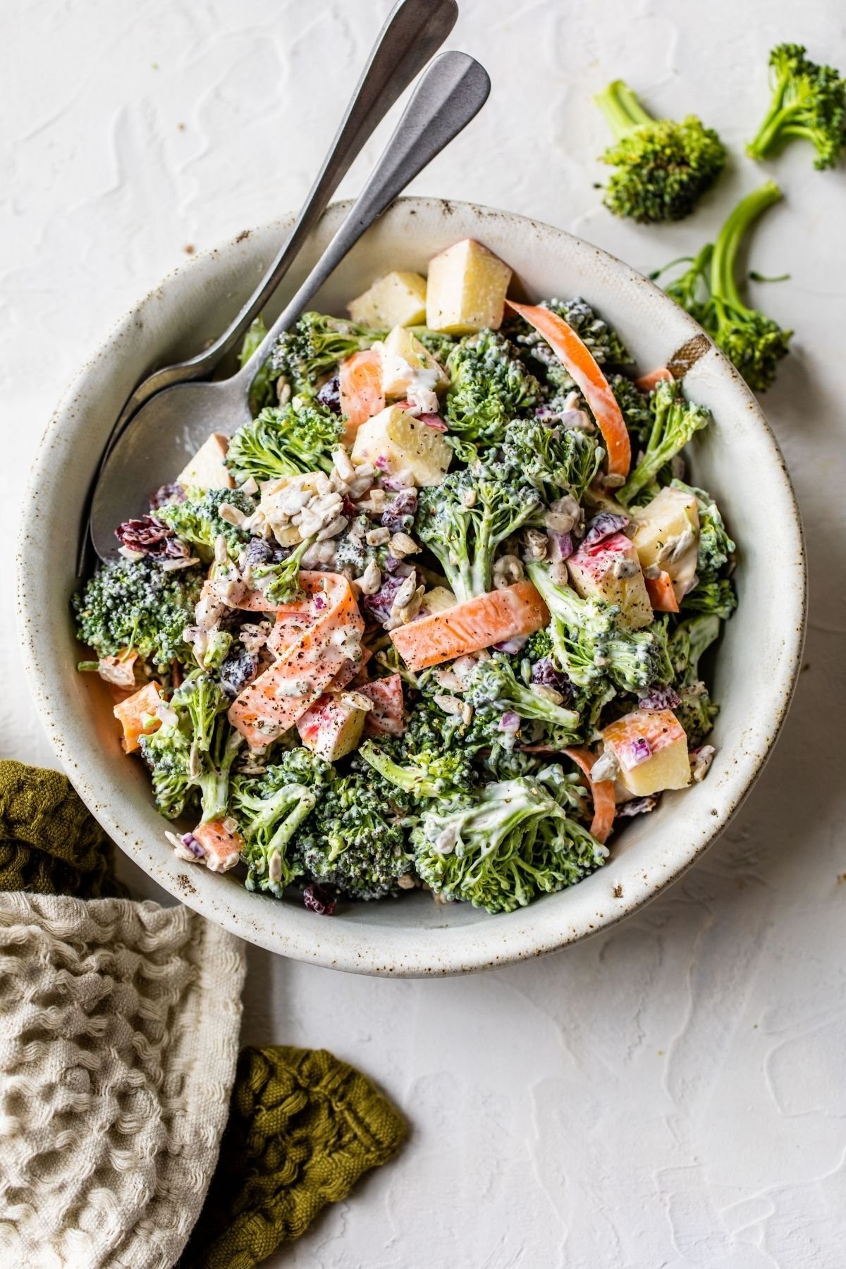 Broccoli & Apple Slaw with Buttermilk Dressing