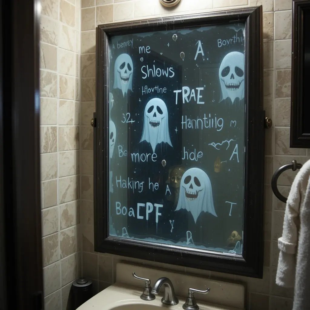 Create a subtle scare with a “haunted mirror” 