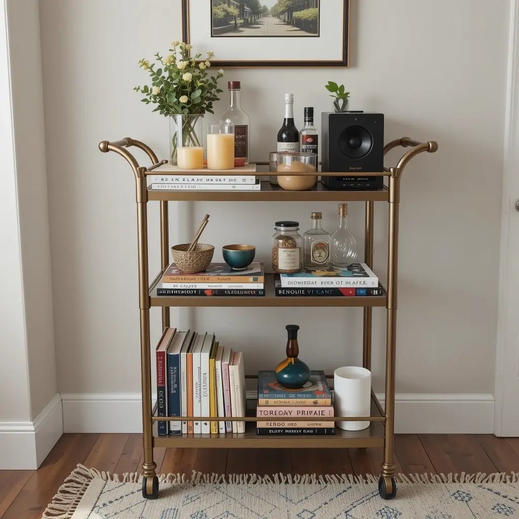 Use a Bar Cart for More Than Booze