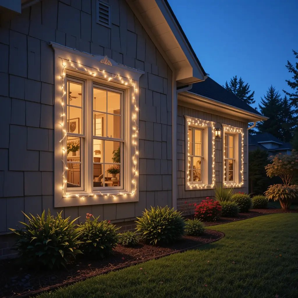 Frame Windows with Mini Lights