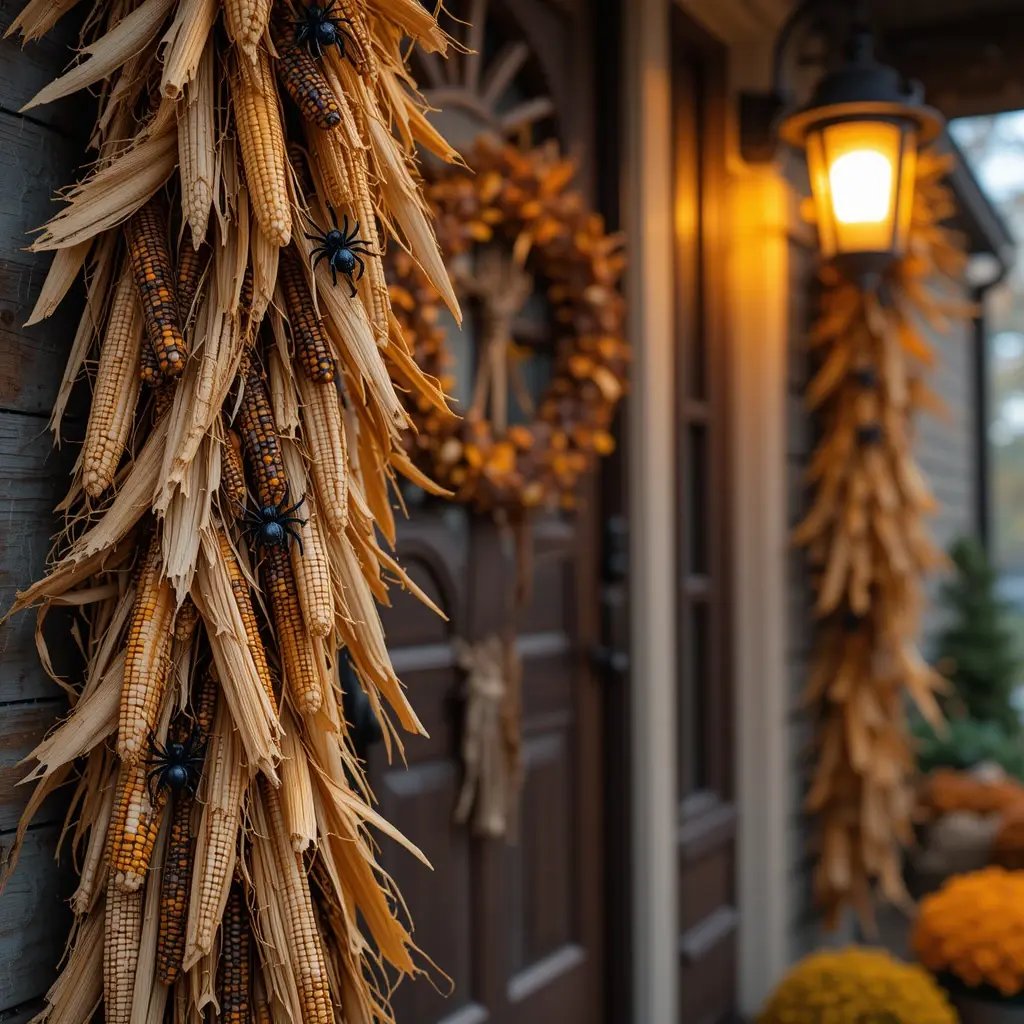 Corn Husk Garland for the Entryway