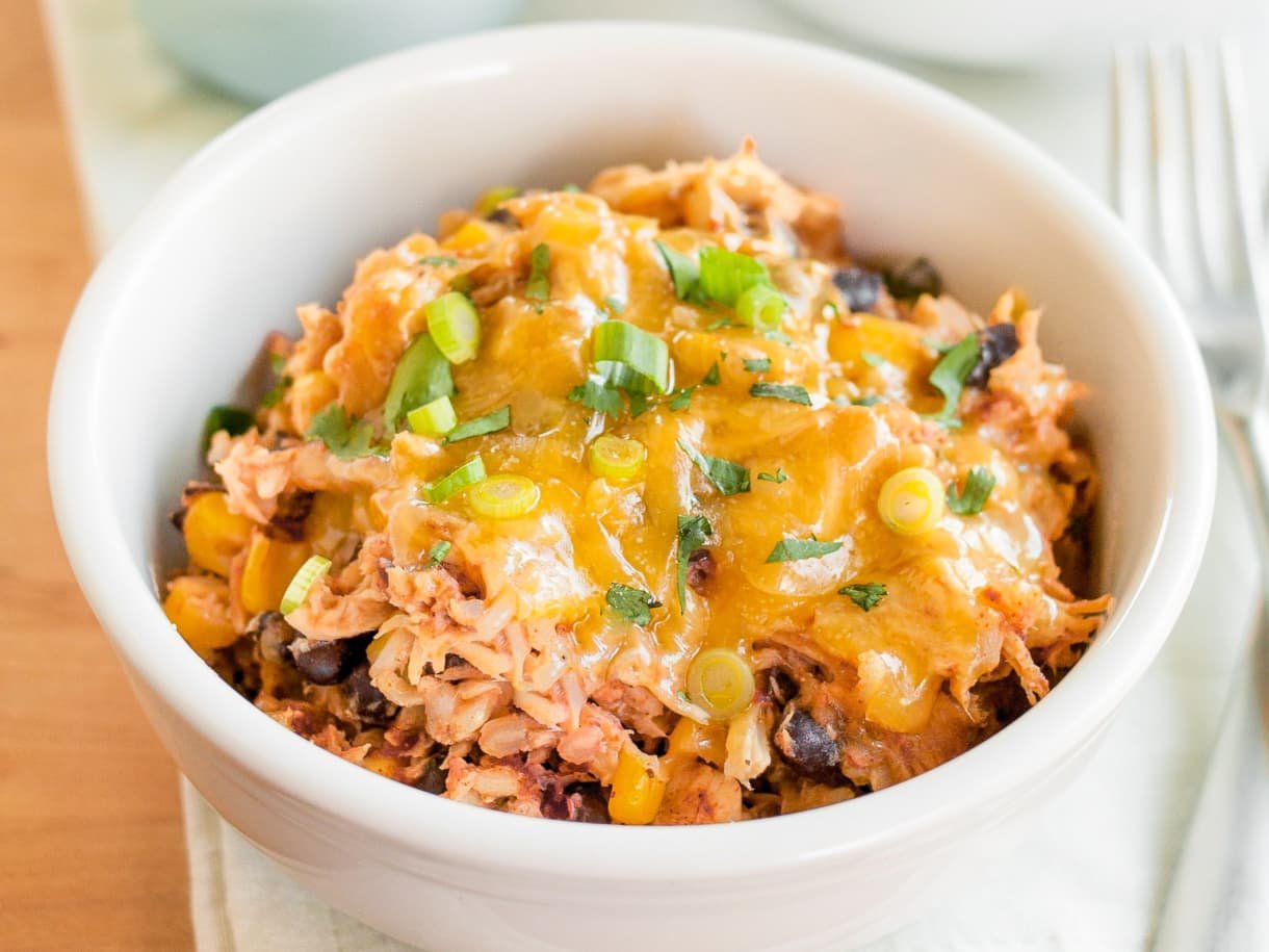 Slow Cooker Chicken Burrito Bowls