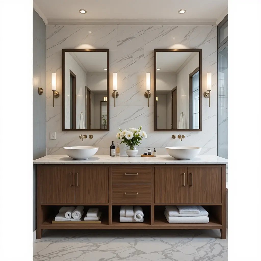 Install a Luxury Vanity with Double Sinks