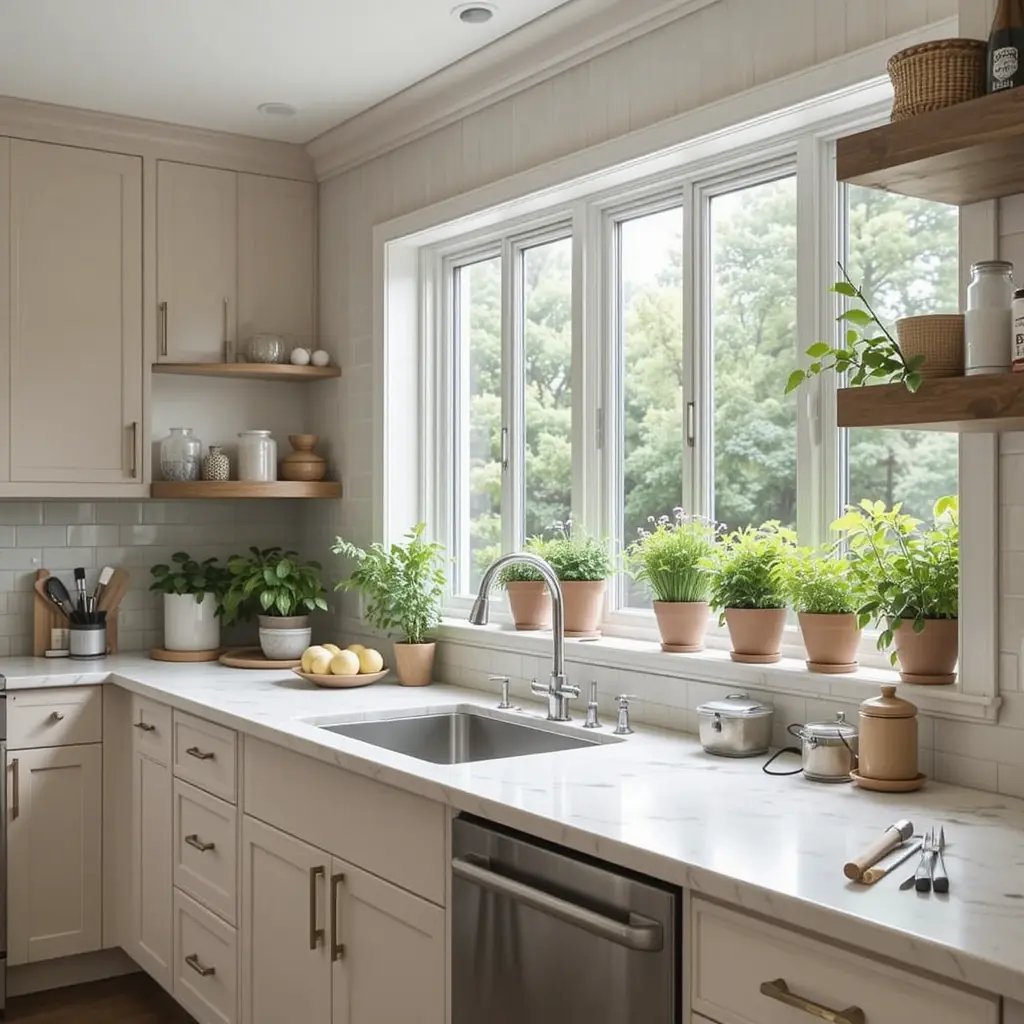 Counter-Level Window Sill
