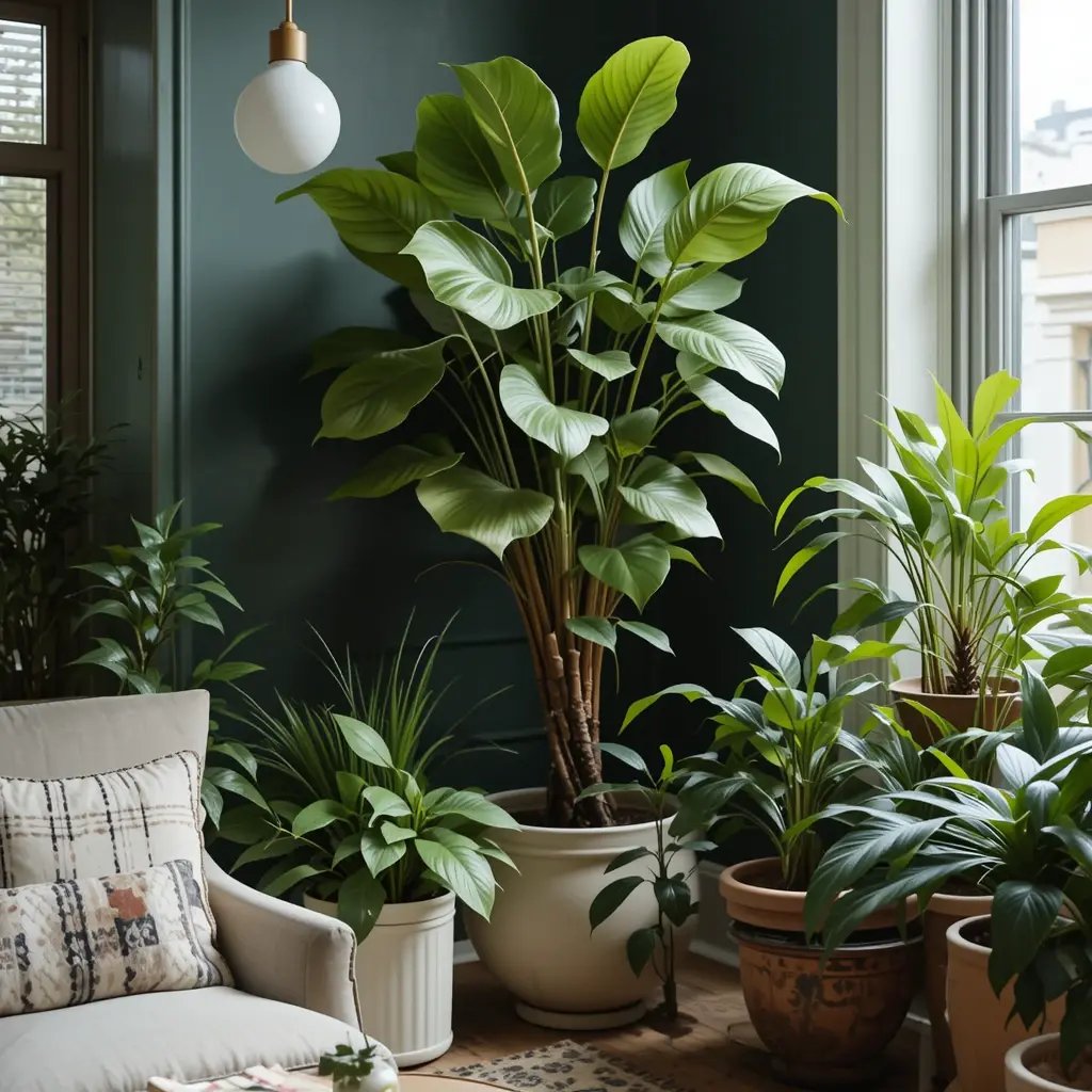 Mix Real and Faux Plants Strategically