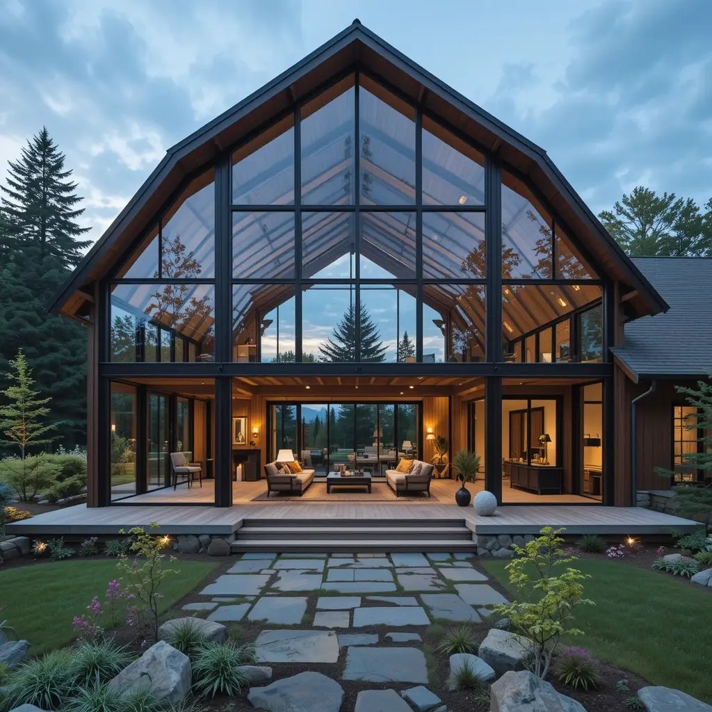 Glass Gable Walls: Light-Filled Living Spaces