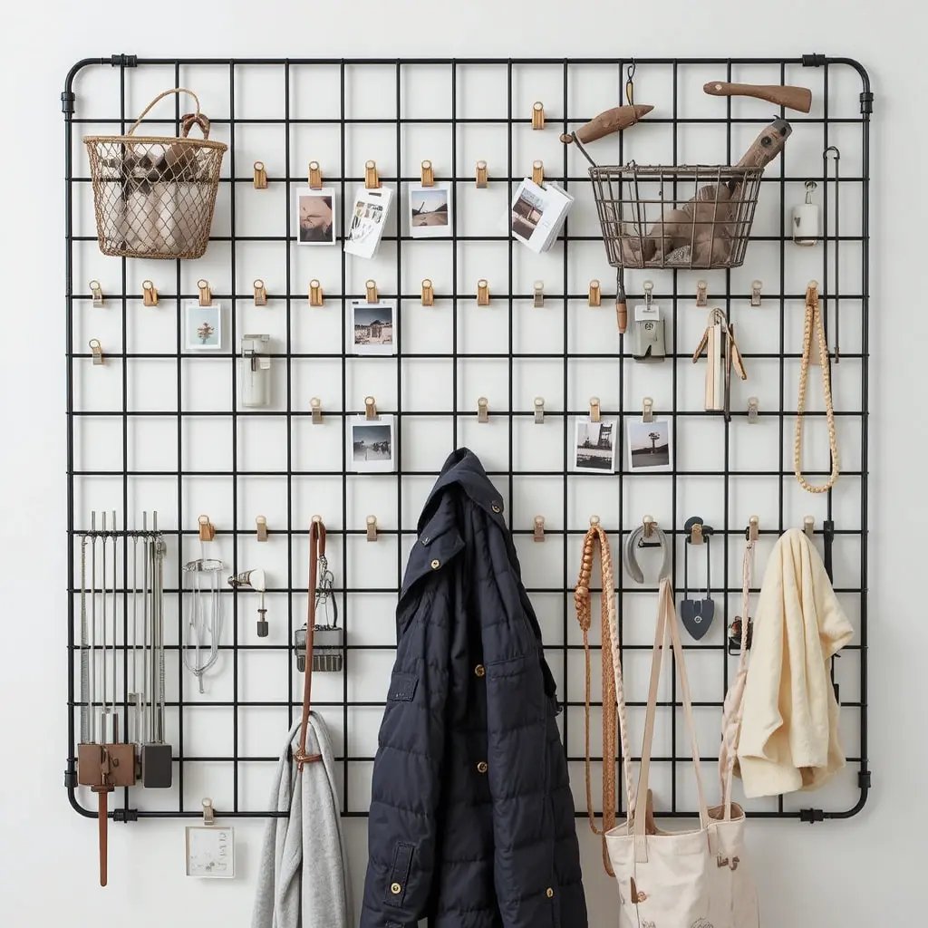 Pegboards or Grid Panels