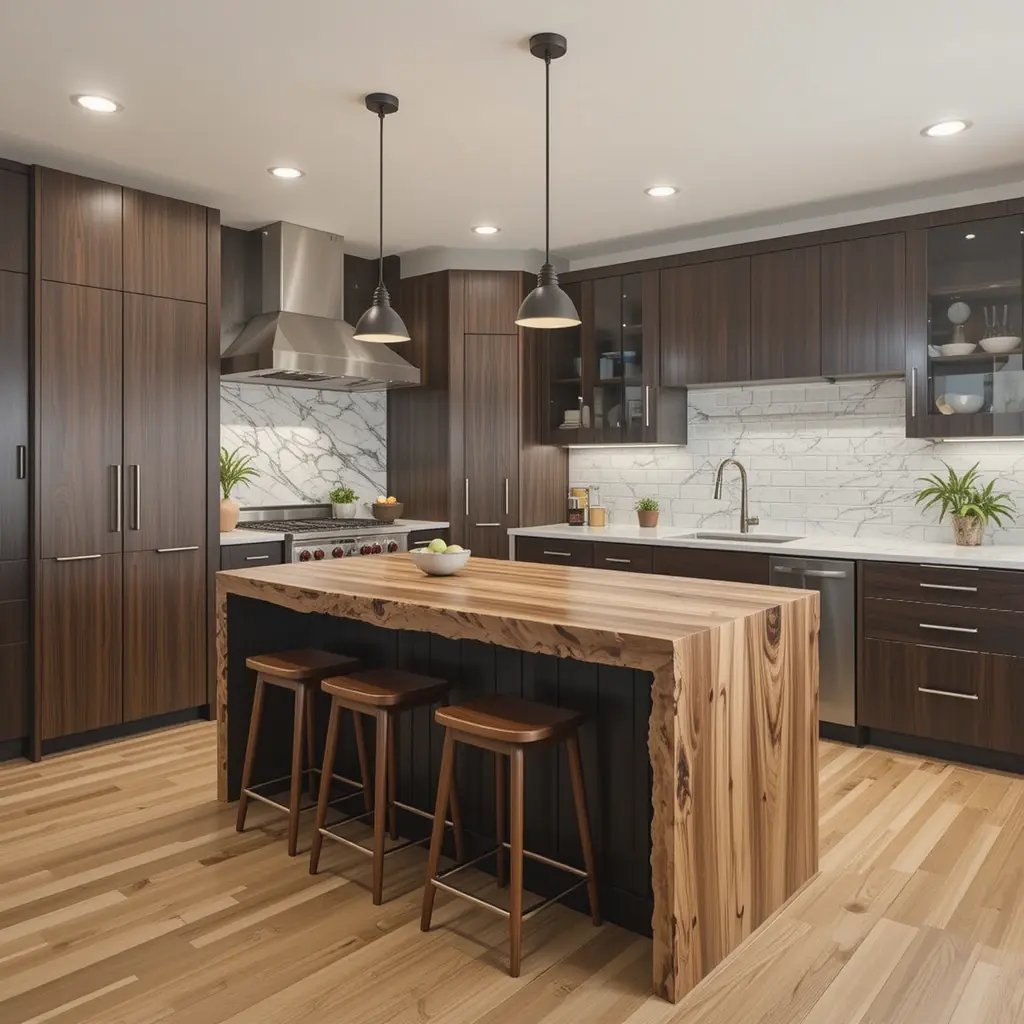 Live Edge Wood Slab Accent