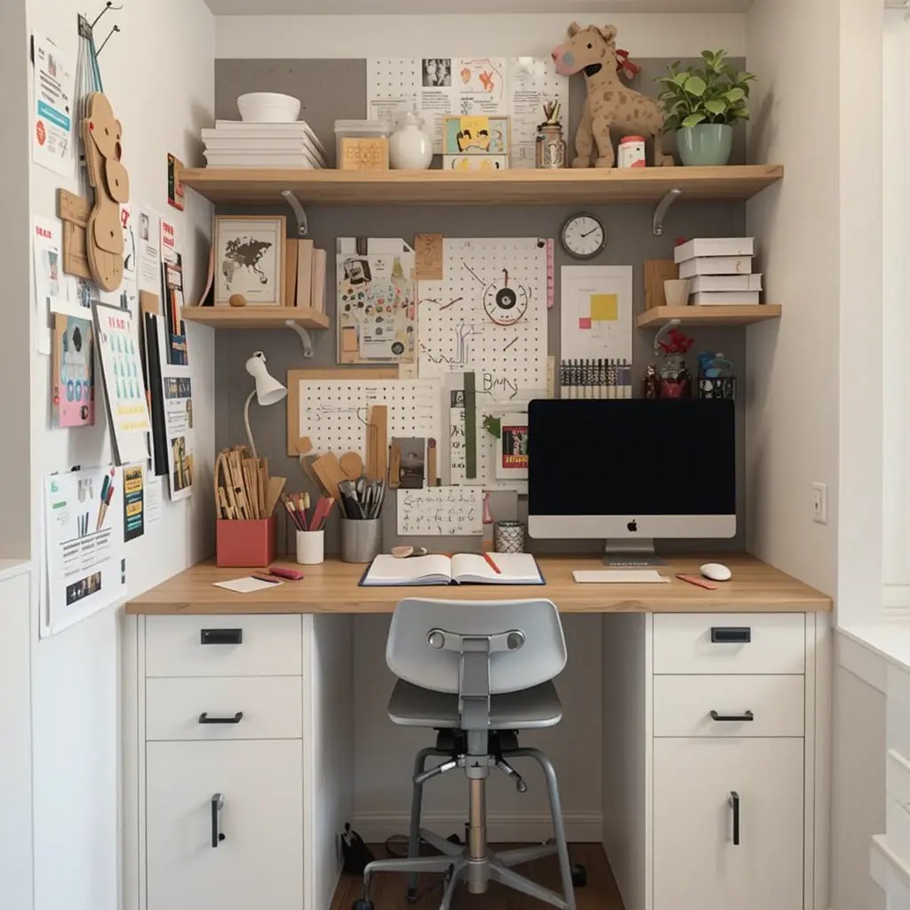 Built-In Homework Station