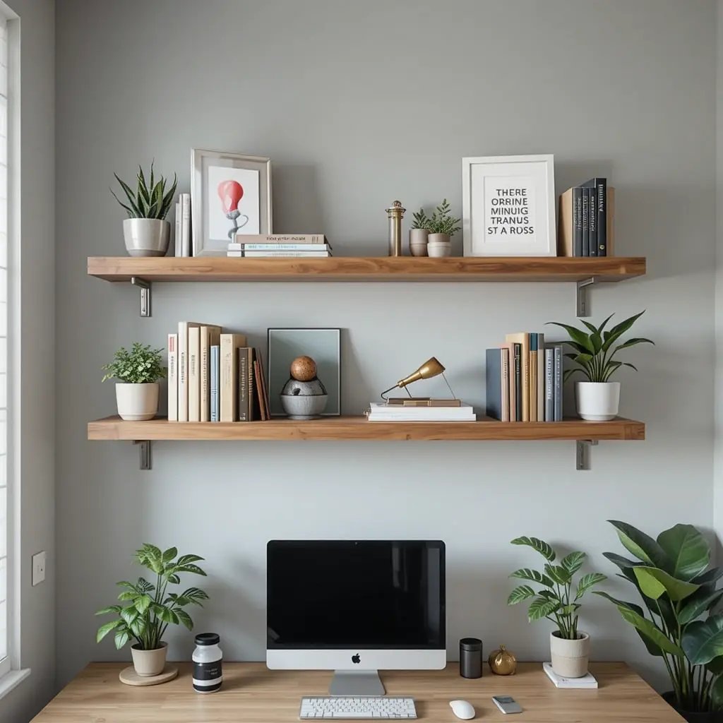 Go Vertical with Floating Shelves