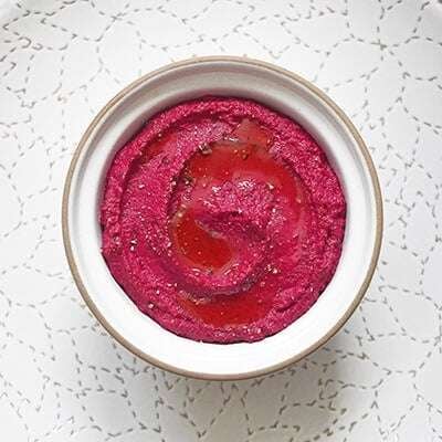 Beet Hummus Without Chickpeas (Paleo & Whole30!)