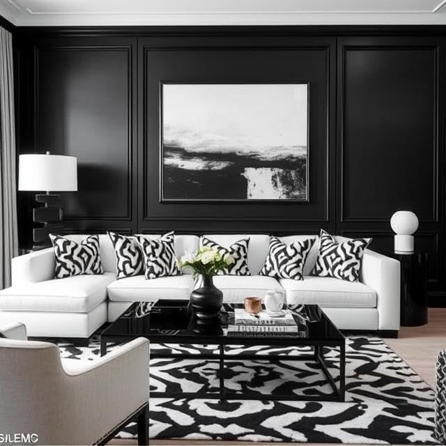 Use Sophisticated Accessories in Black and White