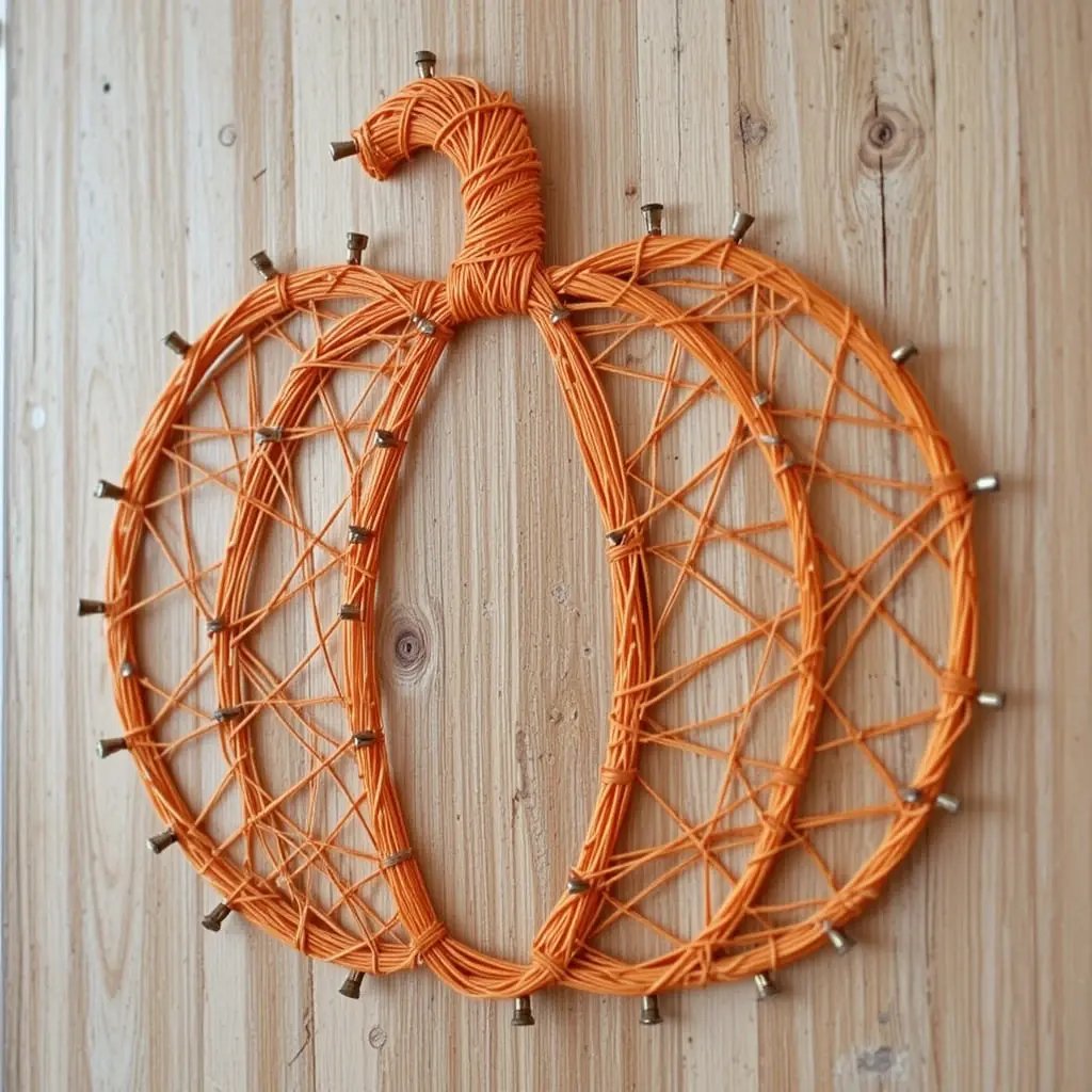 Pumpkin String Art
