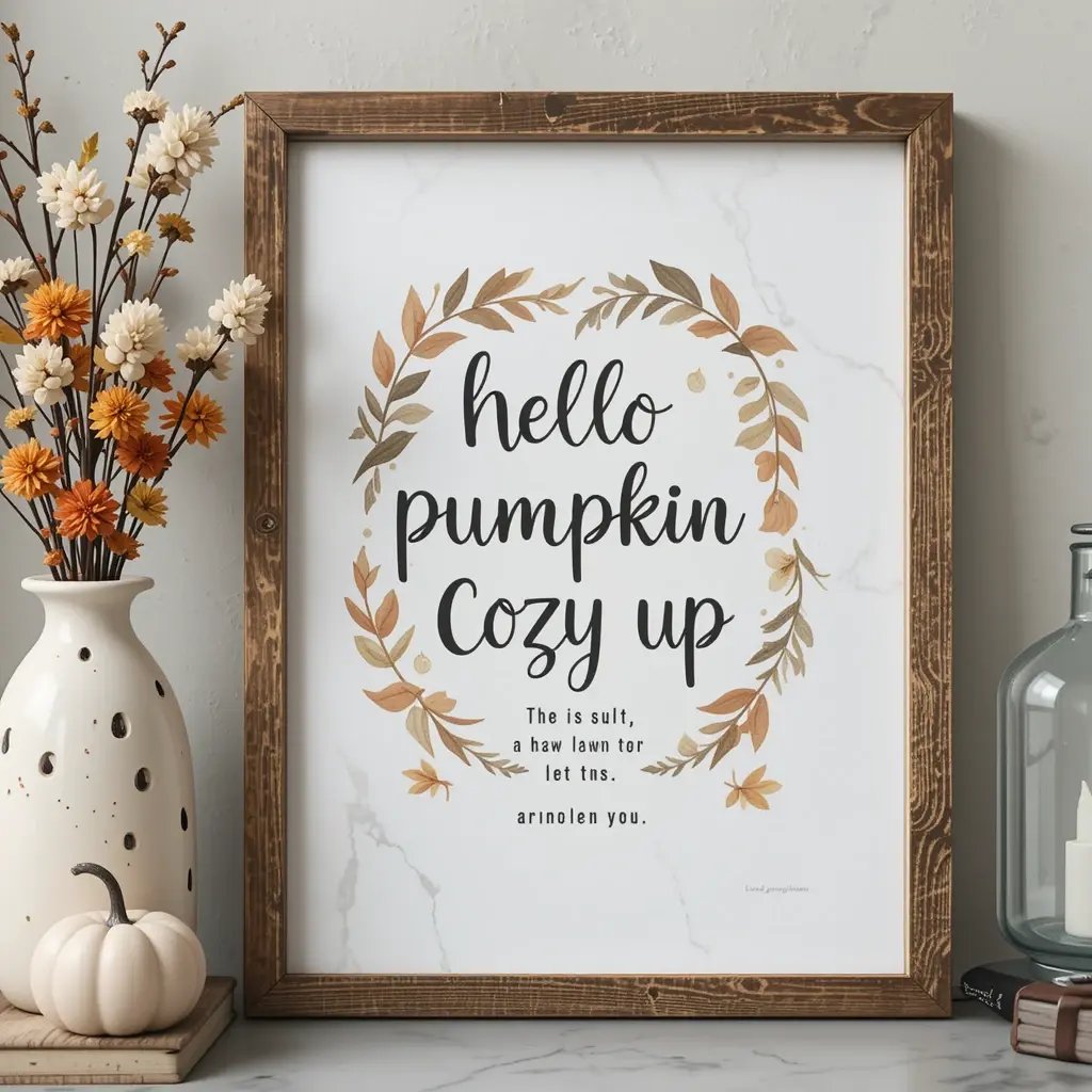 Frame a Seasonal Quote or Print