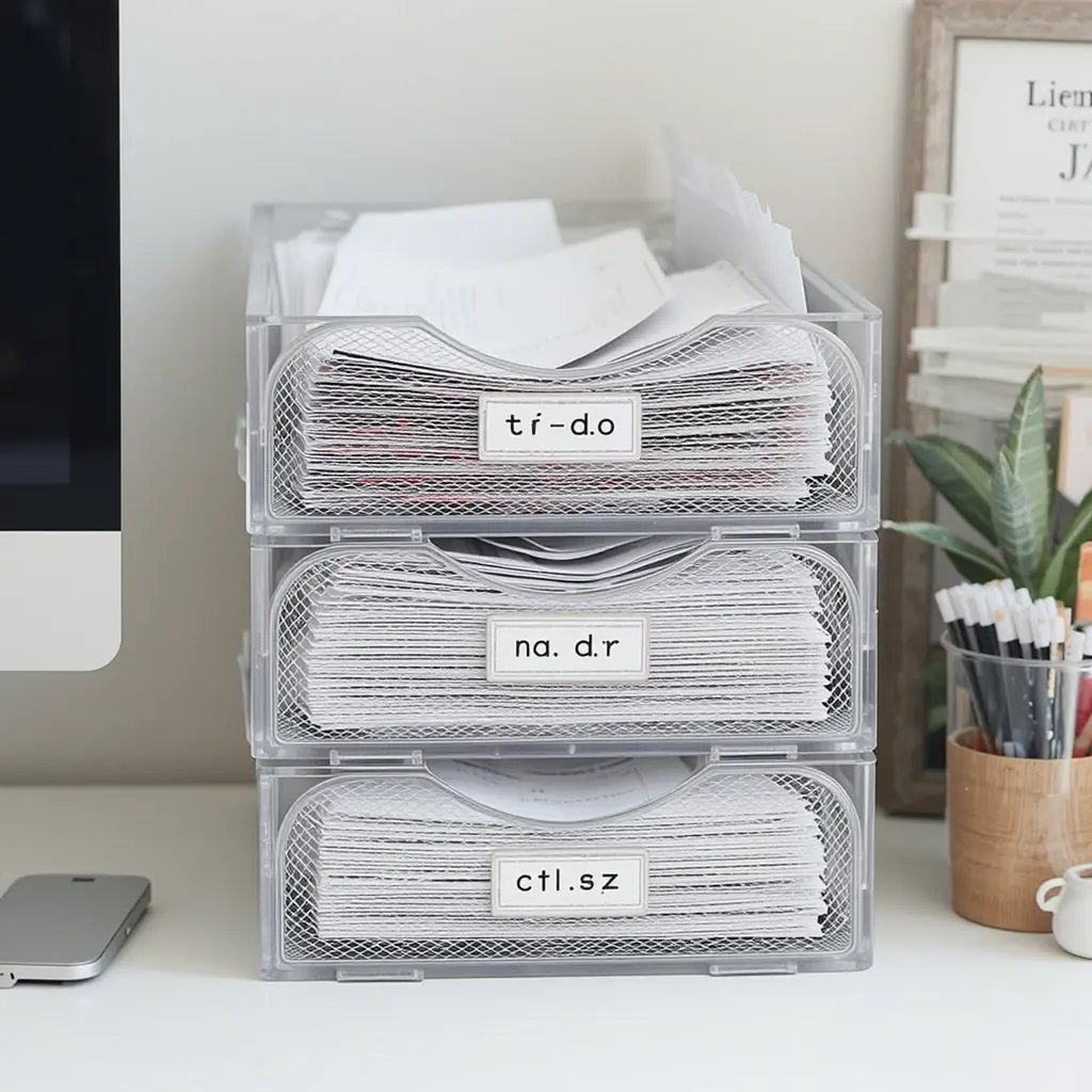 Store Paper in Stackable Trays
