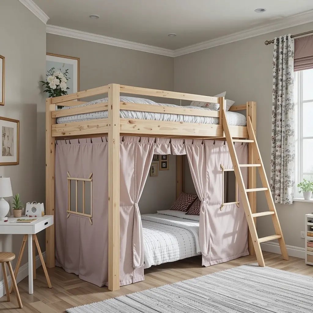 Loft Bed with Play Zone