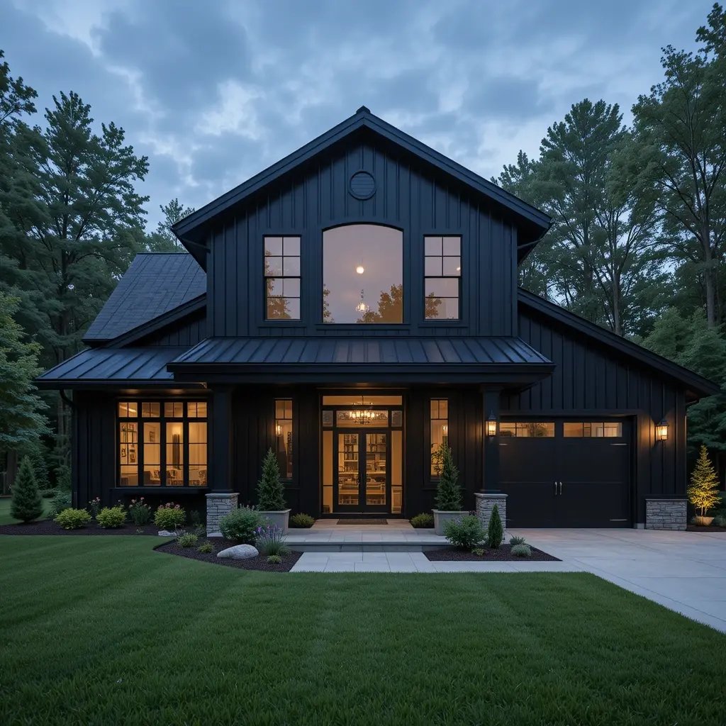 Modern Black Steel Exterior