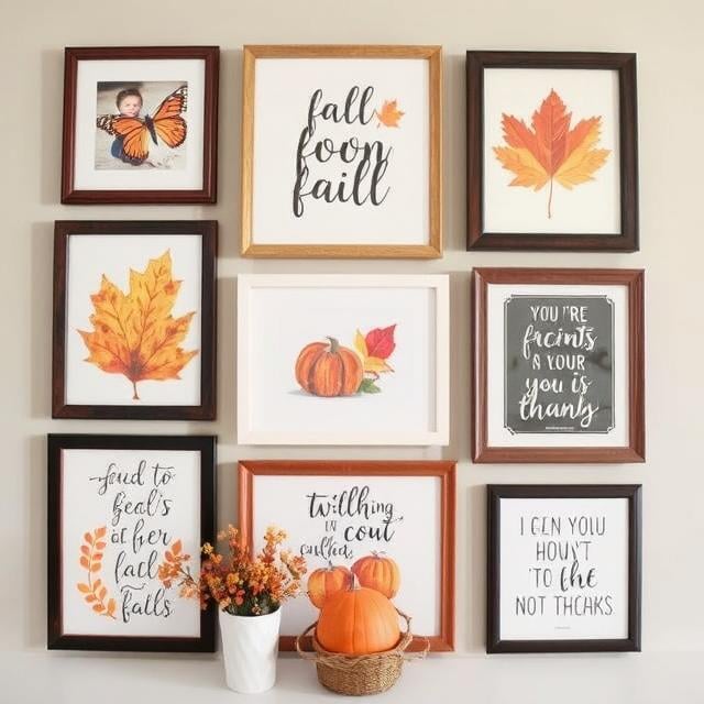 Create a Fall-Inspired Gallery Wall
