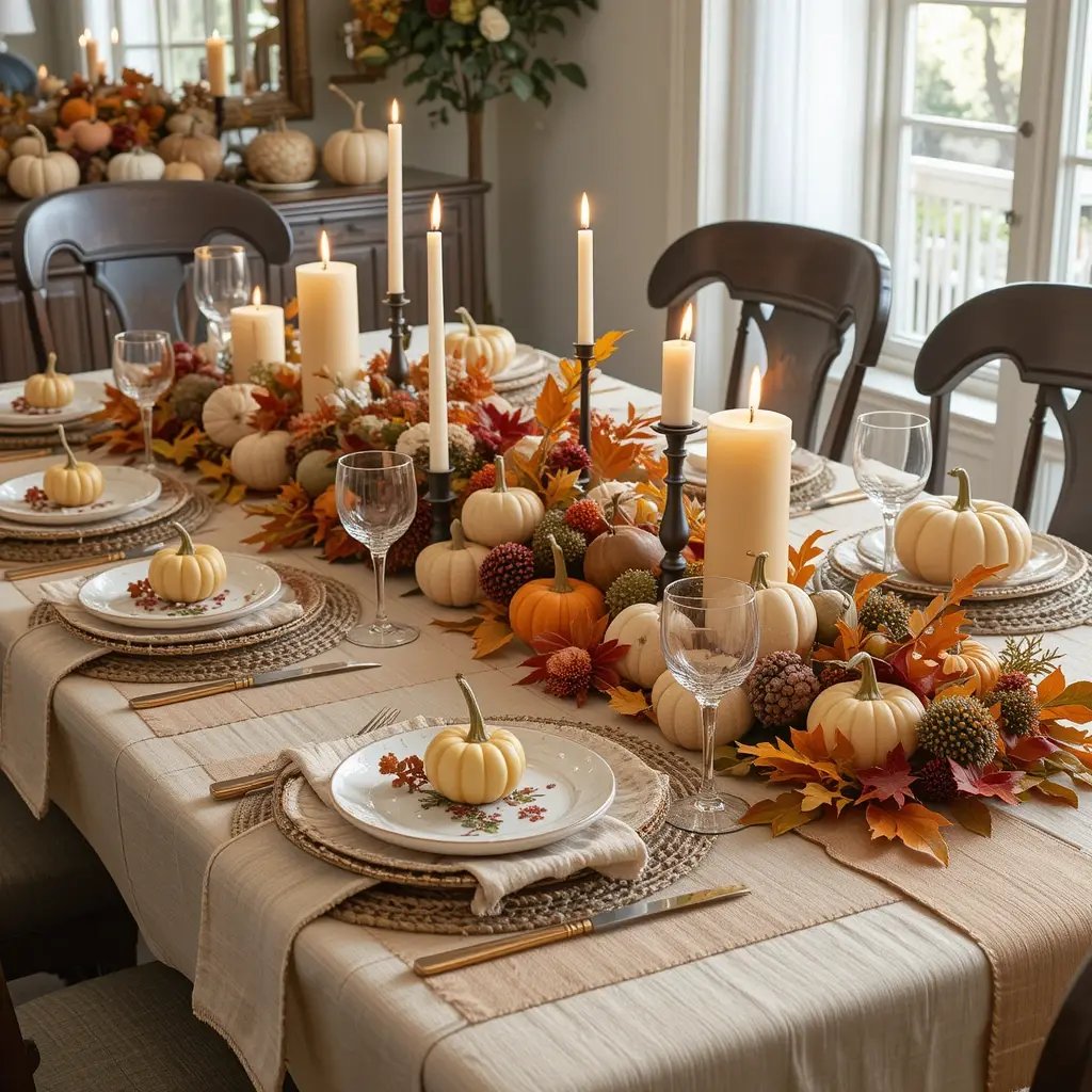 Set a Fall-Themed Table