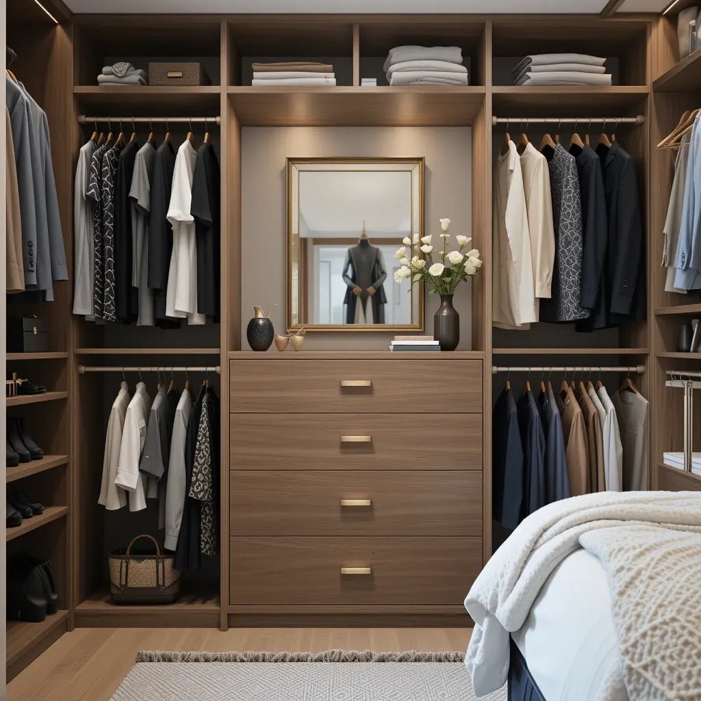 Built-In Dresser Replaces Bulky Furniture