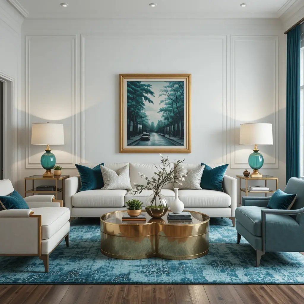 Topaz Gold Accents for a Touch of Glamour