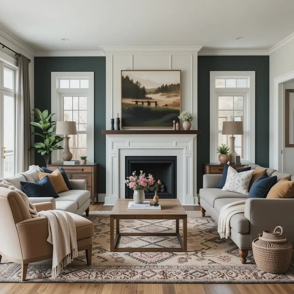 Break Up the Beige with Moody Colors