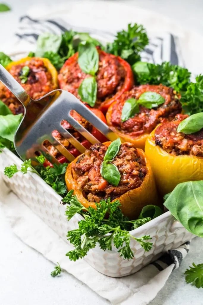 Whole30 Stuffed Peppers