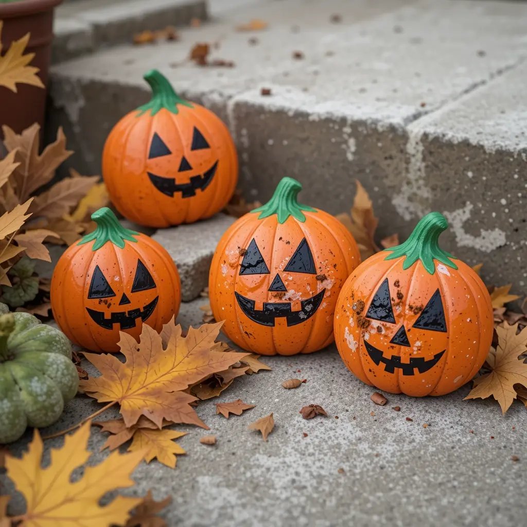 Painted Rock Pumpkins