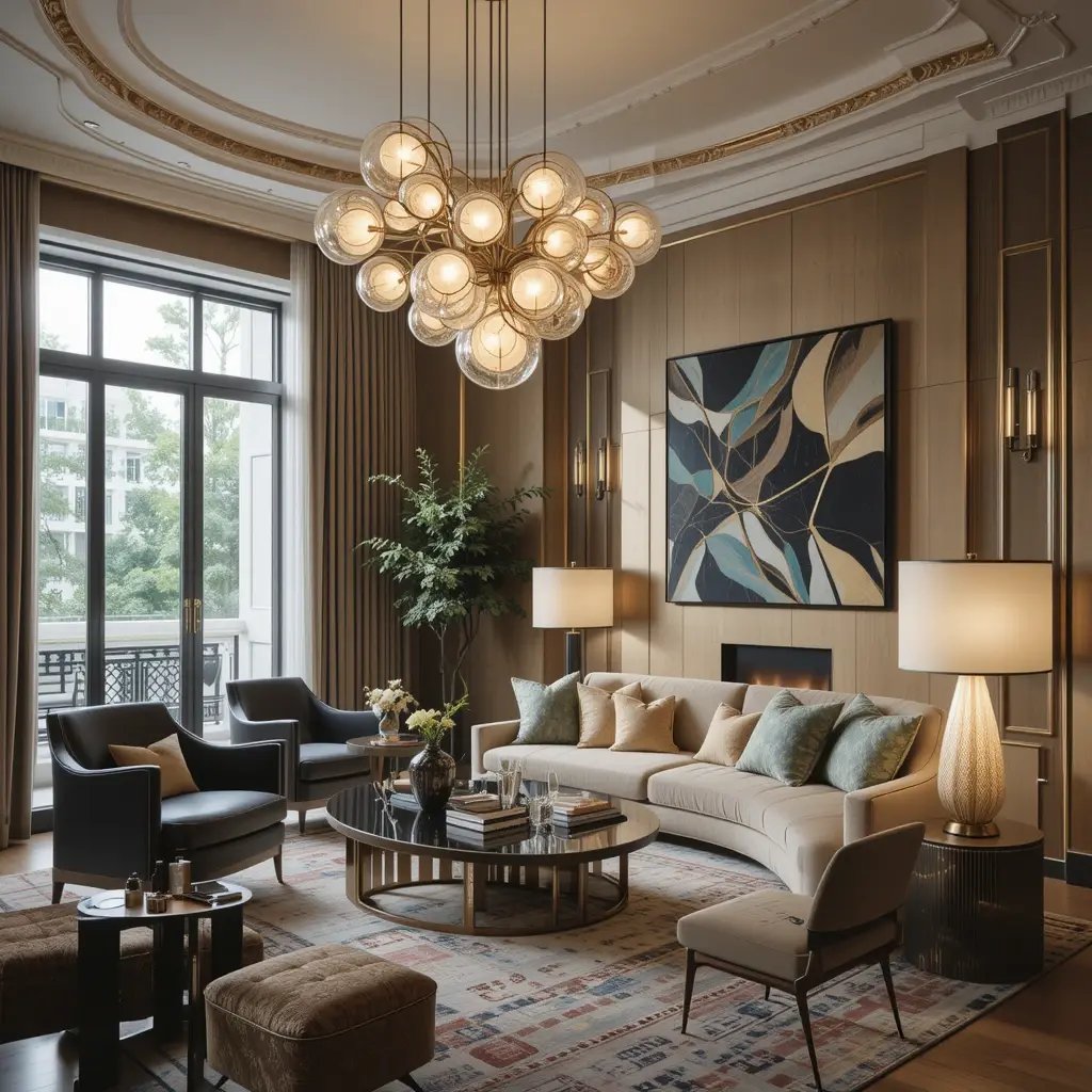 Incorporate Artistic Lighting Sculptures