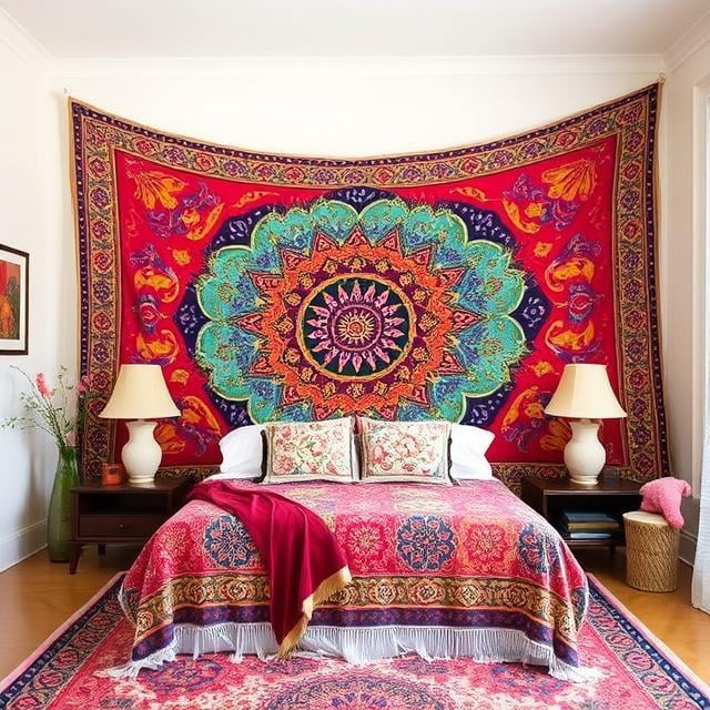 Hang Tapestries for Color and Pattern