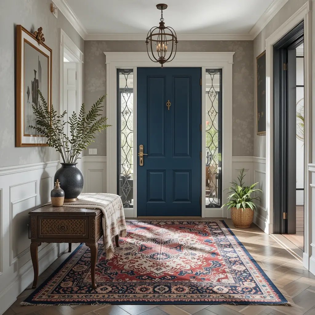 Add a Statement Rug (But Don’t Go Too Plush)