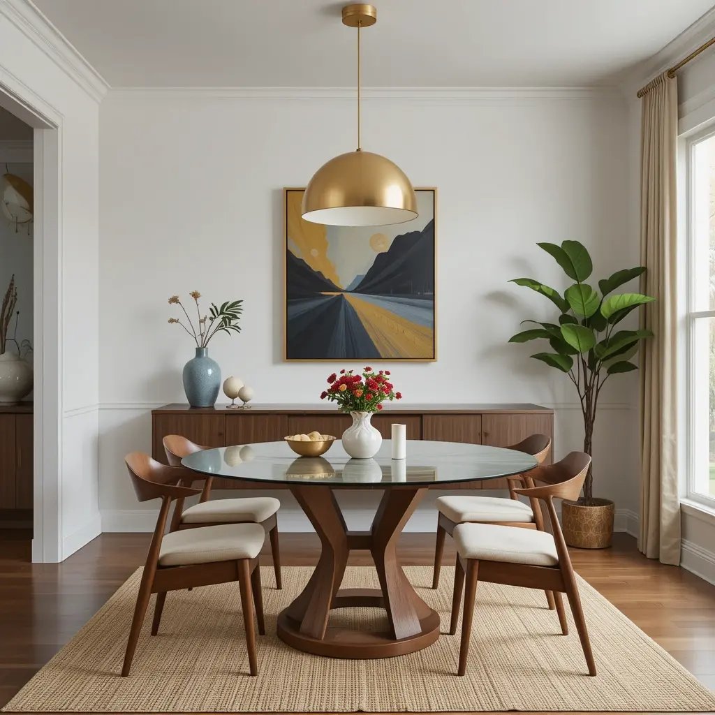 Material Mix: Metal, Glass, Wood