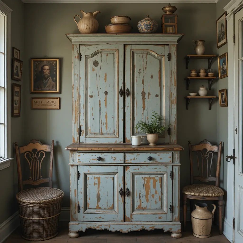 Antique or Vintage Cabinets for Character