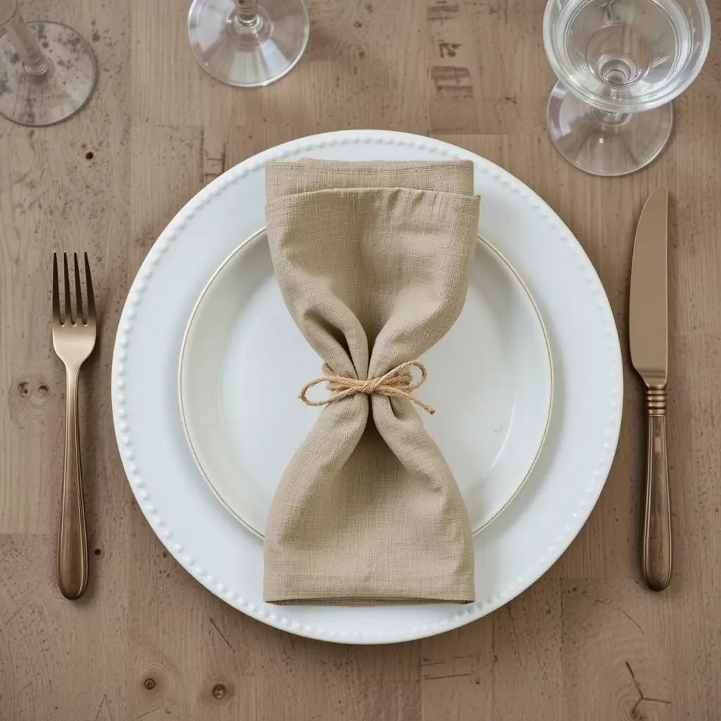 Linen Napkins in Earth Tones