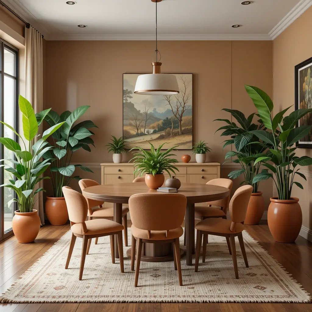 Use Warm Tone Plants and Planters