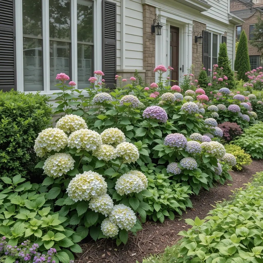 Hydrangea Foundation Planting