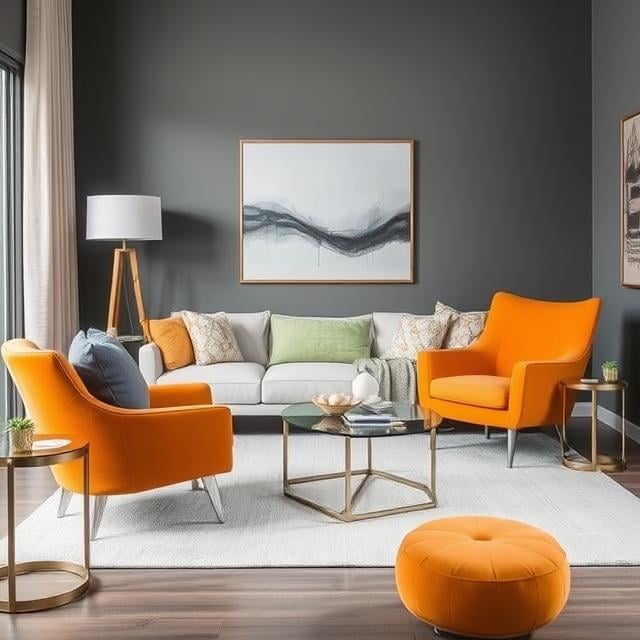 Bright Topaz and Cool Gray for a Modern Edge