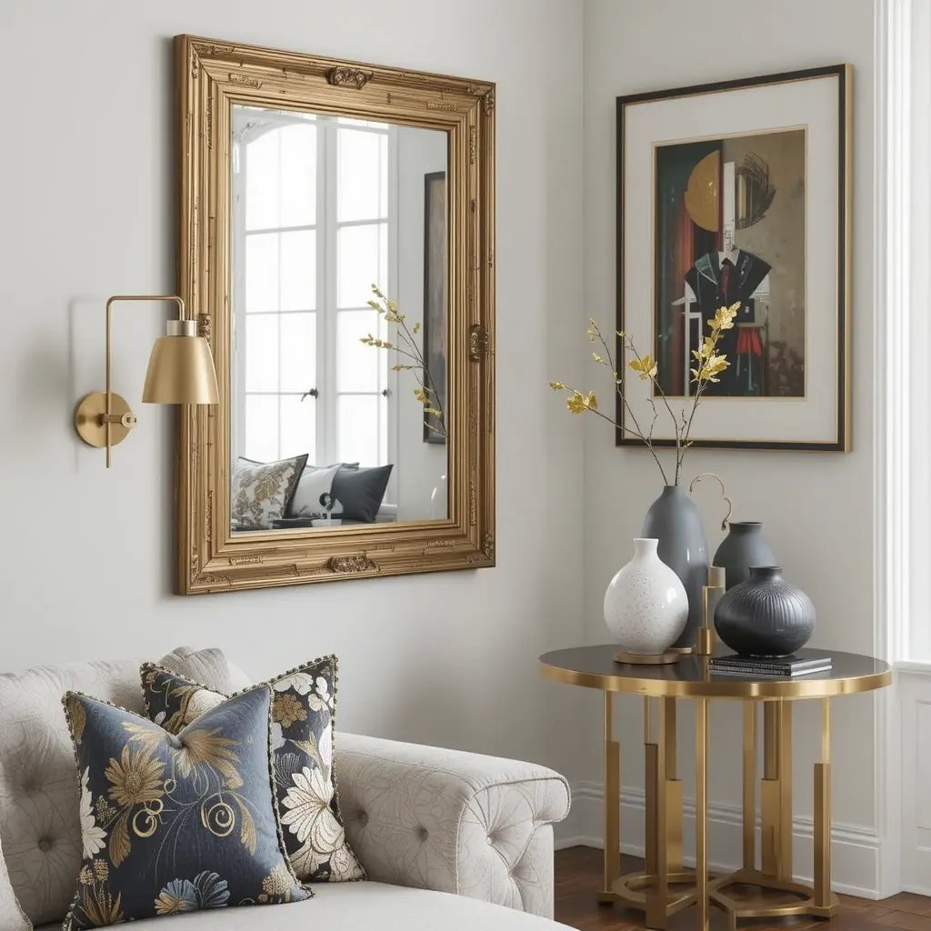 Incorporate Metallic Accents