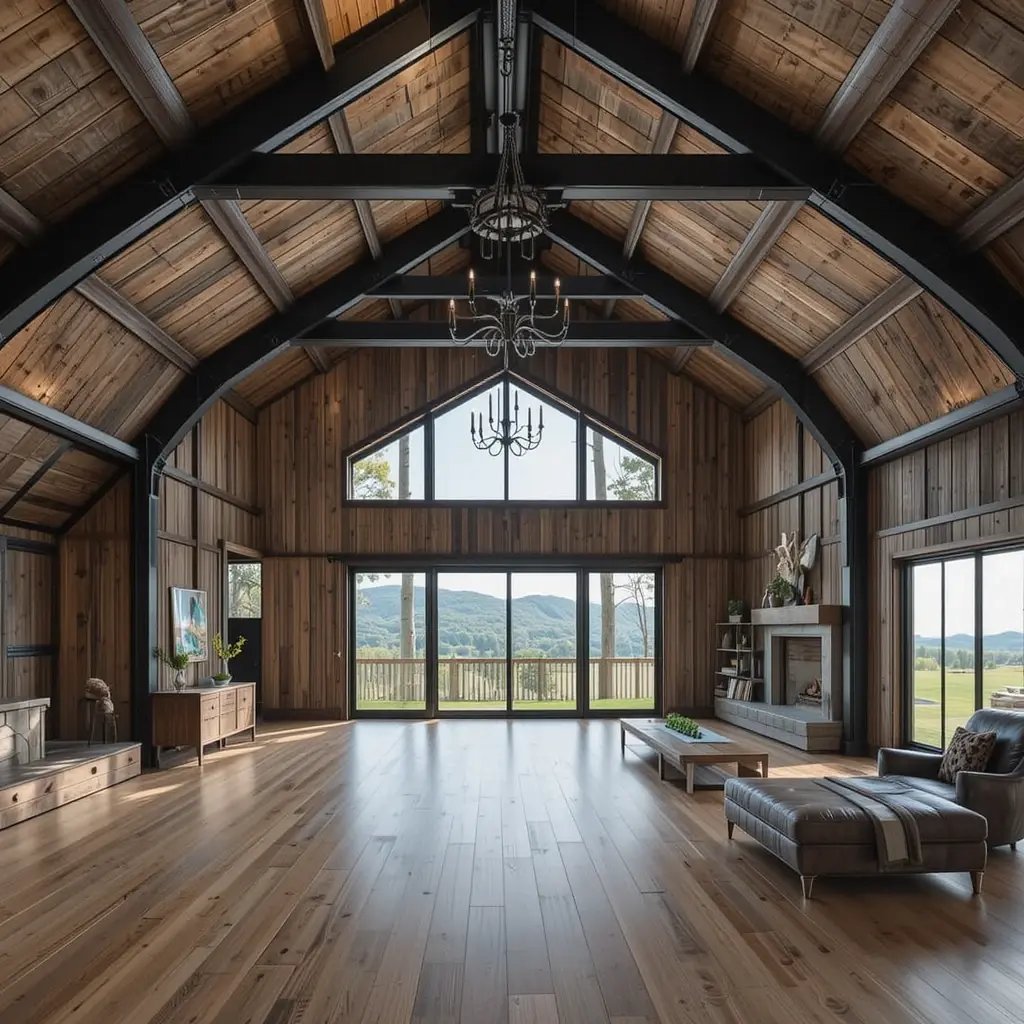 Industrial Meets Rustic: Steel Frame Barn Houses