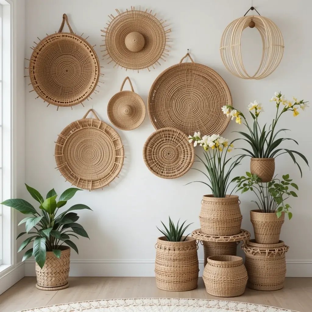Use Woven Baskets for Storage and Decor