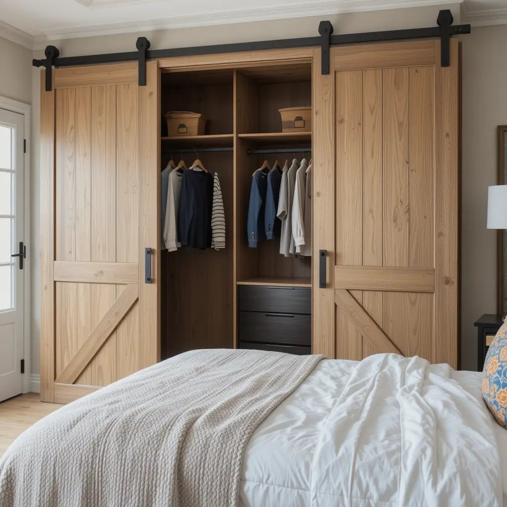 Sliding Barn Doors Save Space