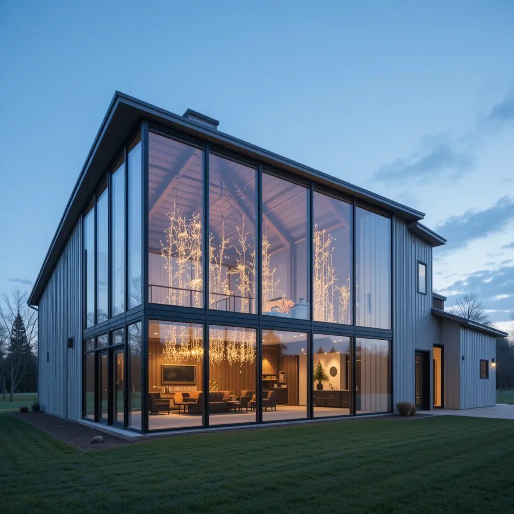 Metal and Glass Curtain Wall Sections