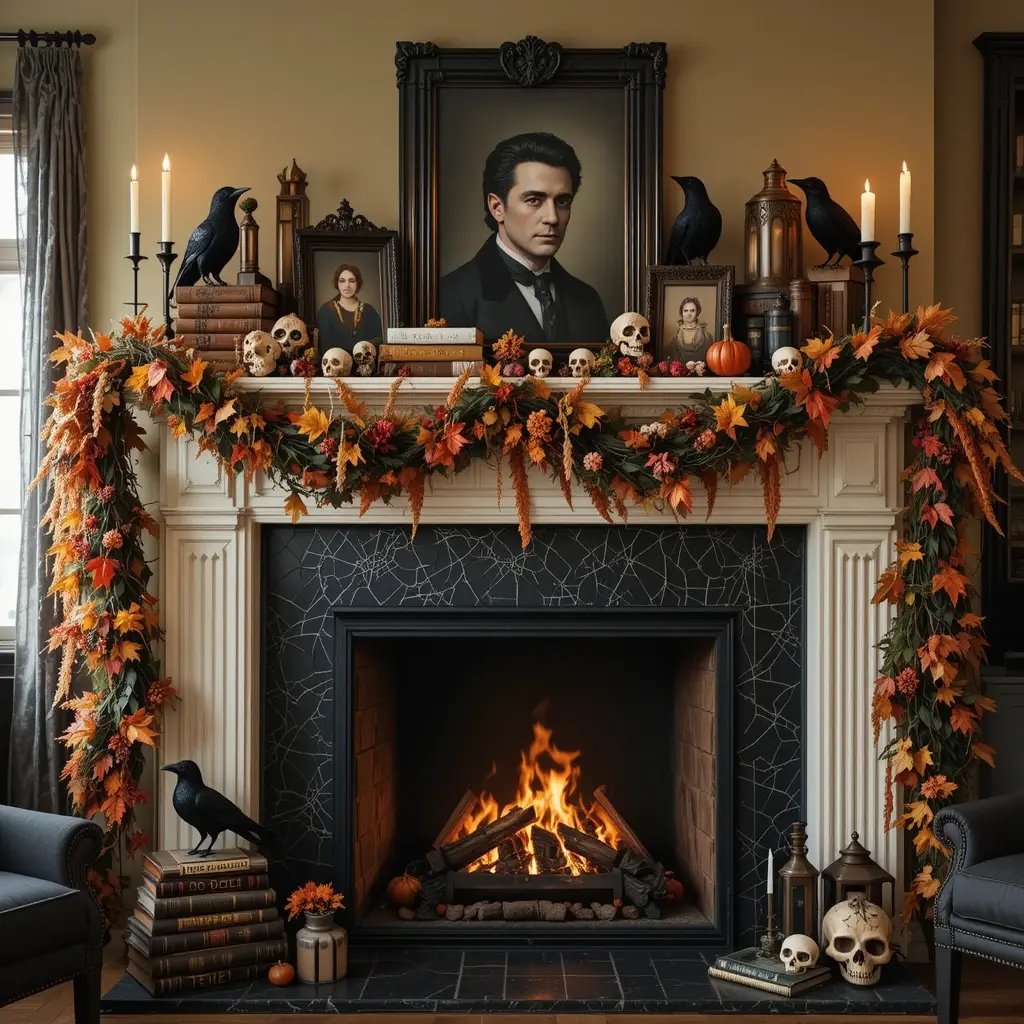 Fireplace Mantel of Fall + Fear