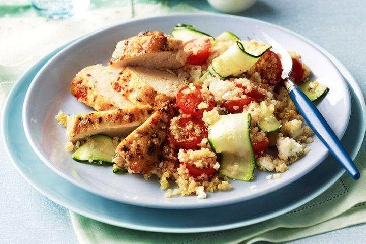 Zucchini Ribbon & Quinoa Bowl