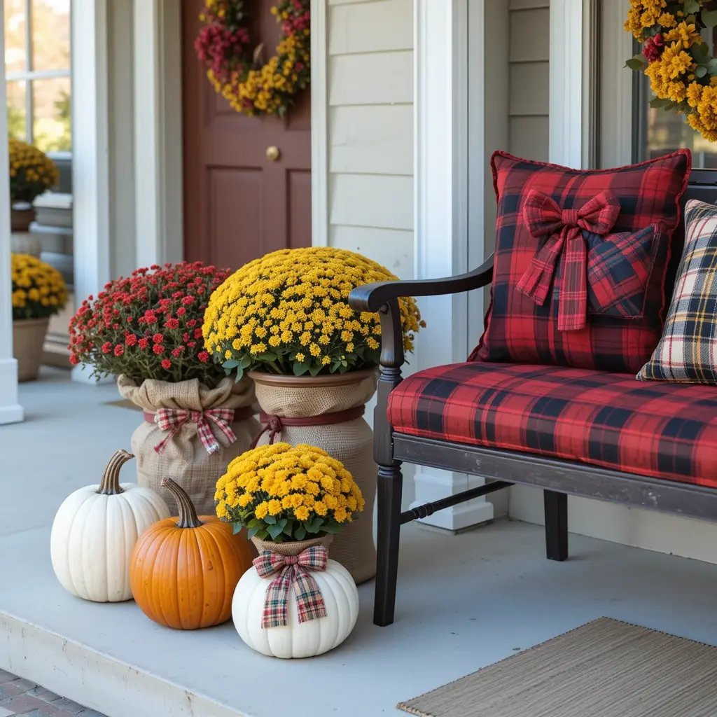 Plaid and Burlap Patterns