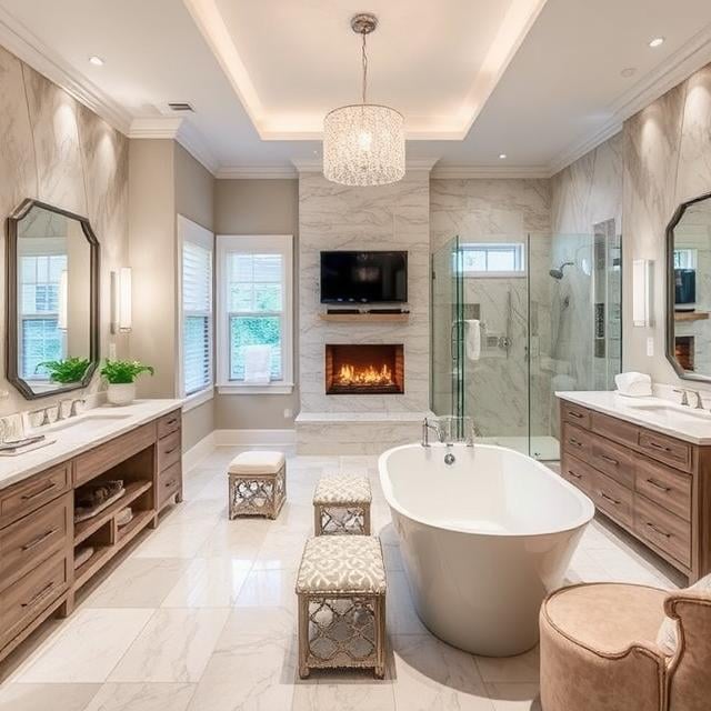 Design a Master Suite Bathroom with Separate Zones