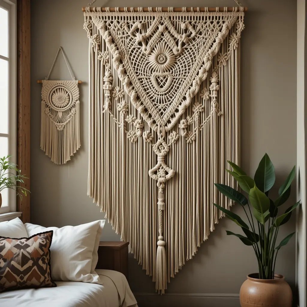 Macramé Wall Hangings as Statement Pieces