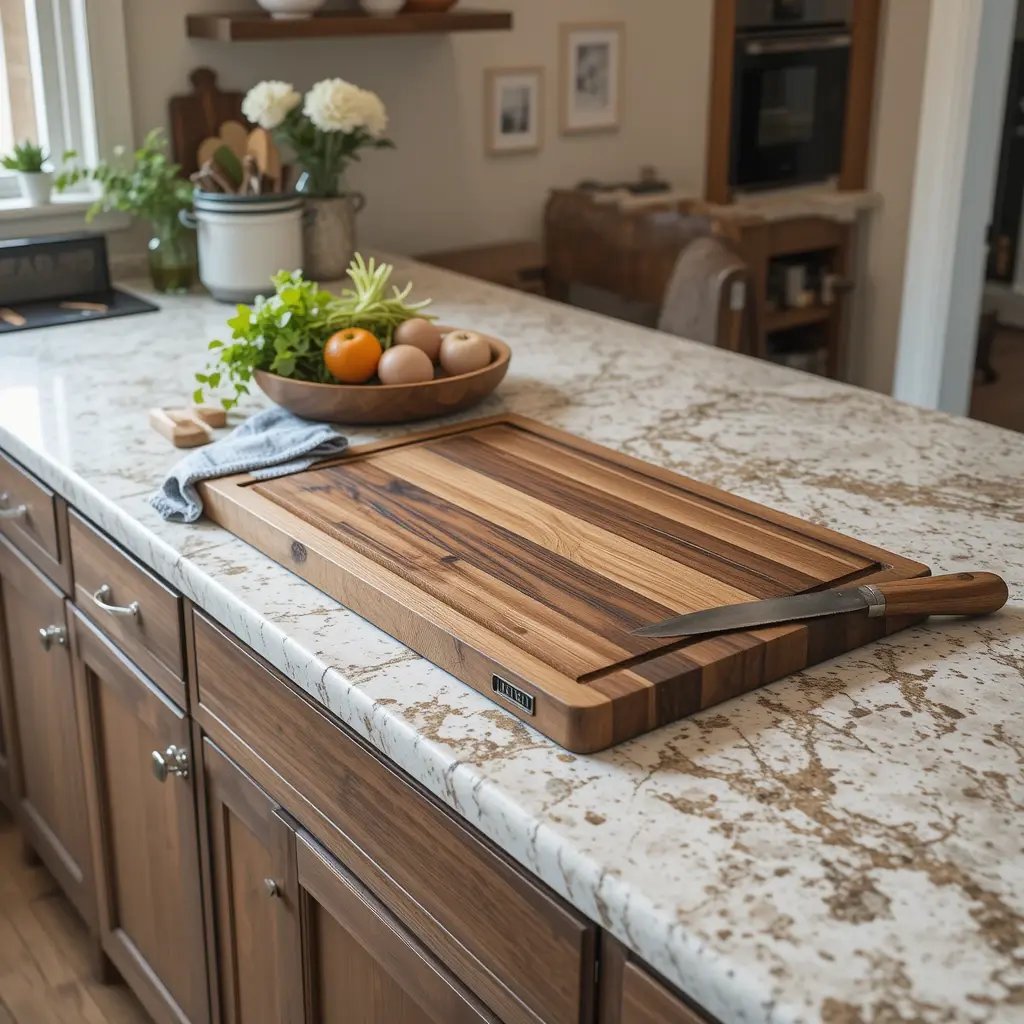 Integrated Cutting Board Sections