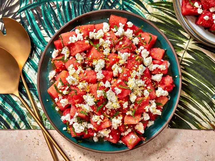  Watermelon, Feta & Mint Salad